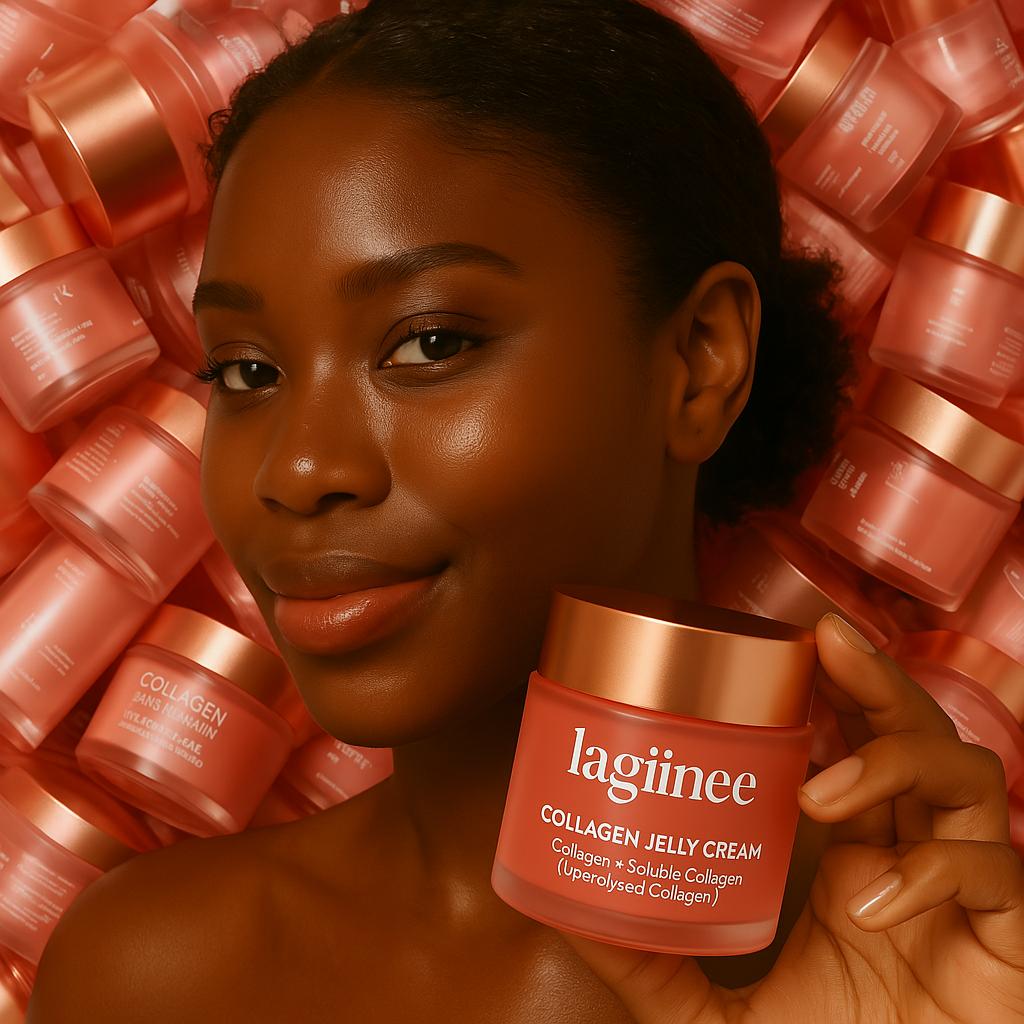 Crème Gelée Collagène – Hydratation, Fermeté & Éclat | Peaux Noires - Lagiinee